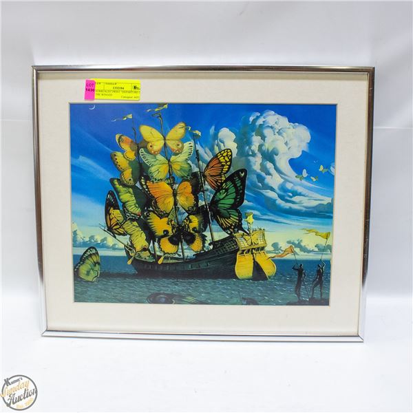 SURREALIST PRINT "DEPARTURE OF THE WINGED
