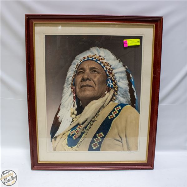 OFFICIAL FRAMED PHOTO OF "CHIEF SIMON