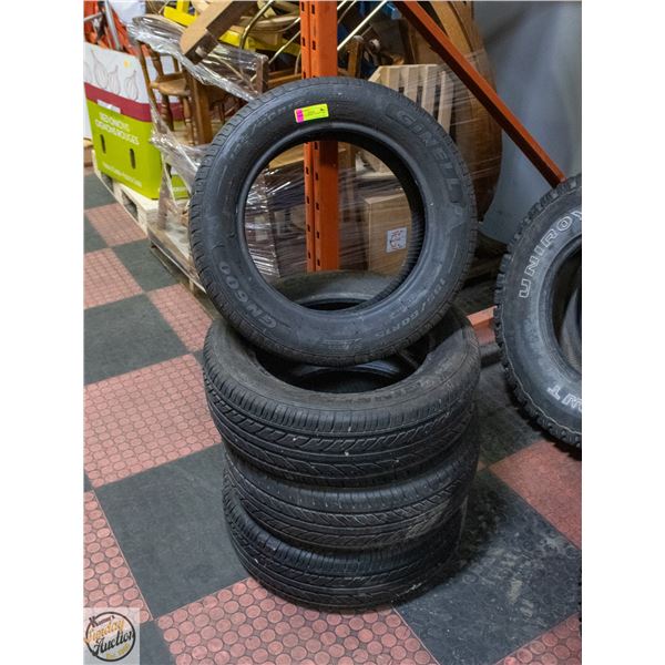 SET OF FOUR GINELL GN 600 88H 195 60/15 TIRES