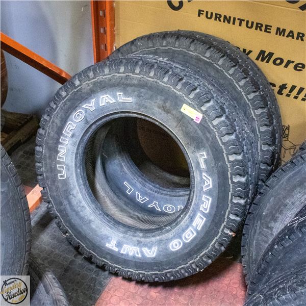 PAIR OF UNIROYAL LAREDO ANT TIRES LT 265 75/16