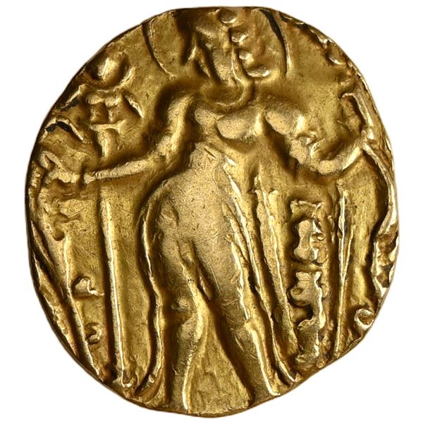 Gupta Empire, Chandragupta II (Vikramaditya), Gold Dinar 'Archer And Swordsman' Type (ca. 383-412 AD