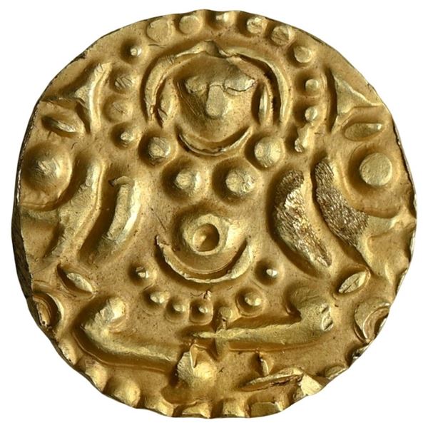 Chandellas Of Jajekabhuti, Kirtti Varman, Gold 4 1/2 Masha (ca. 1060â€“1100 CE)