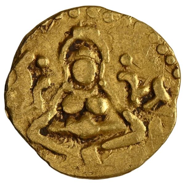 Kalachuris Of Tripuri, Gangeyadeva Gold 4 1/2 Masha Extremely Rare (10th Century CE)