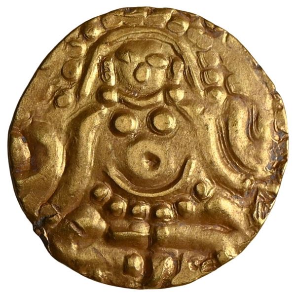 Kalachuris Of Tripuri, Gangeyadeva, Base Gold 4 1/2 Masha (10th Century CE)