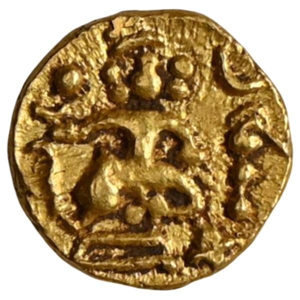 Kadambas of Hangal, Uninscribed Gold Heavy Fana - Extremely Rare