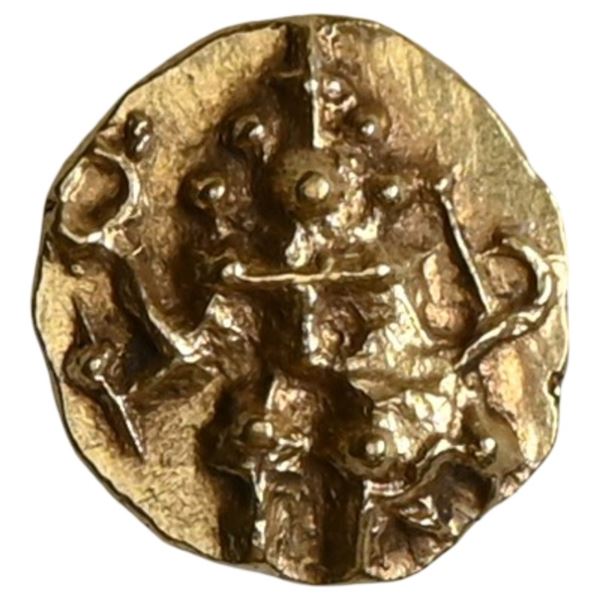 Kadambas of Nagarkhanda (c. 12thâ€“13th century AD), Anonymous Issue, Gold Fanam -