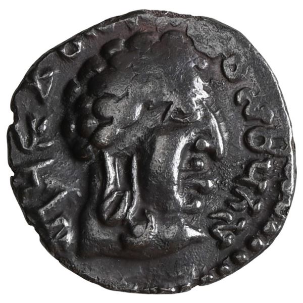 Satavahana Dynasty, Vasisthiputra Sri Pulumavi, Silver Dramma, Portrait Type (147-154 AD)