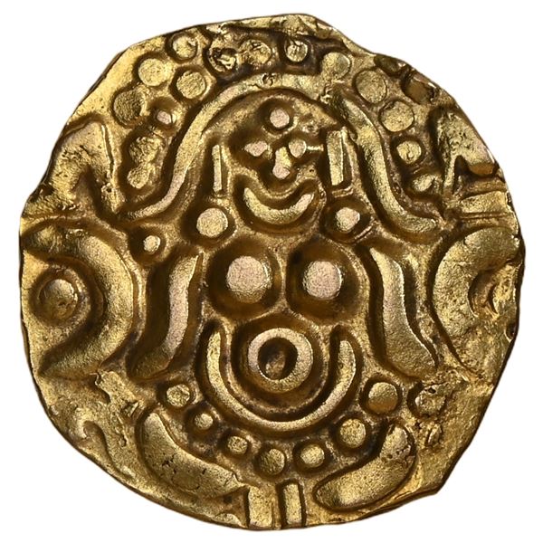 Dehli Sultanate, Ghorid Dynasty, Mu'izz ud din Muhammad bin Sam  (ca. 1193-1206 AD), Gold Unit, Kana