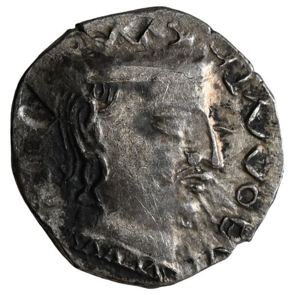 Western Kshatrapas, Karddamaka Dynasty, AR Drachm Chastana As 'Raja Mahaksatrapa' Bilingual Satavaha