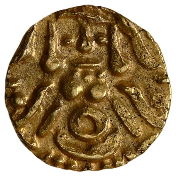 Yadavas Of Tribhuvanagiri - Bayana, Kumara Pala Gold 4 1/2 Masha Dinara, (ca. 1196 AD)