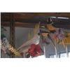 Image 3 : VINTAGE PORCELAIN BIRD & FLOWER SCULPTURES ON STANDS BY FRANKLIN MINT (5 PCS)