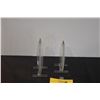 Image 3 : VINTAGE MID CENTURY MODERN GLASS OIL LAMPS (4 PCS)