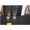 Image 1 : COLLECTION OF GLASS OIL LAMPS (4 PCS)