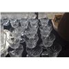 Image 5 : VINTAGE CUT CRYSTAL STEMWARE & GLASSWARE IN THE CHERRYWOOD PATTERN BY GORHAM W/TRAY (62 PCS)