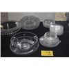 Image 1 : COLLECTION OF VINTAGE IMPERIAL GLASS CANDLEWICK PLATES, BOWLS & SERVING BOWLS (40 PCS)