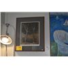 Image 1 : KOA FRAMED VINTAGE COLOR ETCHING PRINT BY KARL BRANDSTAETTER; SIGNED 84/120 (18 1/2" X 22")