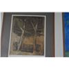 Image 3 : KOA FRAMED VINTAGE COLOR ETCHING PRINT BY KARL BRANDSTAETTER; SIGNED 84/120 (18 1/2" X 22")