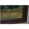 Image 3 : FRAMED OIL PAINTING ON MASONITE, MOUNTAIN LANDSCAPE; SIGNED J. STEELE (JANE) (50 1/4" X 25")