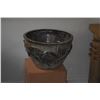 Image 2 : LARGE OFF WHITE GLAZED CERAMIC PLANTER W/FLARED RIM; SIGNED