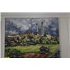 Image 2 : FRAMED HAWAIIAN OIL ON CANVAS; SUGAR MILL; SIGNED J. STEELE (JANE) (46" X 36")