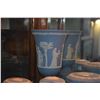 Image 2 : COLLECTION OF BLUE & WHITE WEDGWOOD VASE & COVERED BOXES (5 PCS)