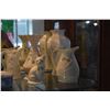 Image 2 : COLLECTION BELLEEK VASES, PITCHERS & CAT FIGURE (5 PCS)