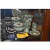 Image 1 : COLLECTION OF ASSORTED WEDGWOOD VASES, COVERED BOXES, DISHES & LIGHTER IN GREEN, BLACK & BLUE (9 PCS