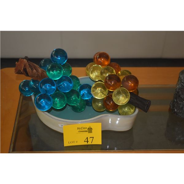 GRAPE CLUSTERS & FREE FORM BOWL (3 PCS)