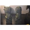 Image 4 : PAIR CARVED GREEN STONE CHINESE FUU DOGS (PAIR)