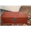 Image 2 : RED LACQUER DOCUMENT STORAGE BOX & BLACK LACQUER STORAGE BOX (2 PCS)
