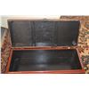 Image 3 : RED LACQUER DOCUMENT STORAGE BOX & BLACK LACQUER STORAGE BOX (2 PCS)