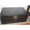 Image 4 : RED LACQUER DOCUMENT STORAGE BOX & BLACK LACQUER STORAGE BOX (2 PCS)