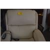 Image 2 : LEATHER ULTRA COMFORT POWER LIFT & RECLINE CHAIR (CREAM COLOR)