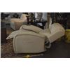 Image 9 : LEATHER ULTRA COMFORT POWER LIFT & RECLINE CHAIR (CREAM COLOR)