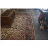 Image 4 : KARASTAN KIRMAN WOOL RUG (DAMAGE TO CENTER) (104" X 144")
