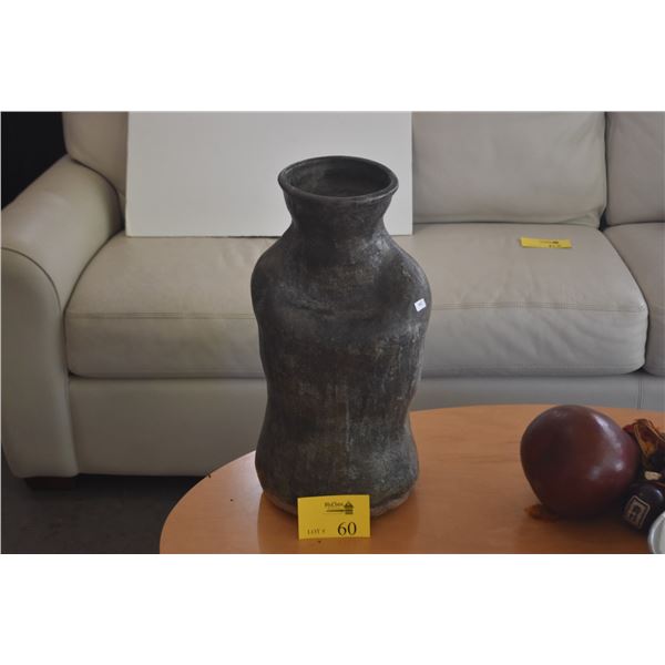 CERAMIC VASE W/FAUX FLOWERS