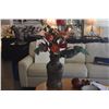 Image 5 : CERAMIC VASE W/FAUX FLOWERS