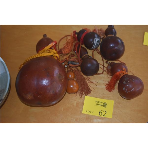 COLLECTION OF 6 HYOTAN GOURD VESSELS (6 PCS)