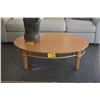 Image 1 : VINTAGE OVAL COFFEE TABLE