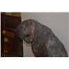 Image 3 : STYLIZED BRONZE CAT SCULPTURE, SEATED CAT W/HOLLOW EYES