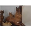 Image 2 : COLLECTION OF WOODEN CAT SCULPTURES()17 PCS)
