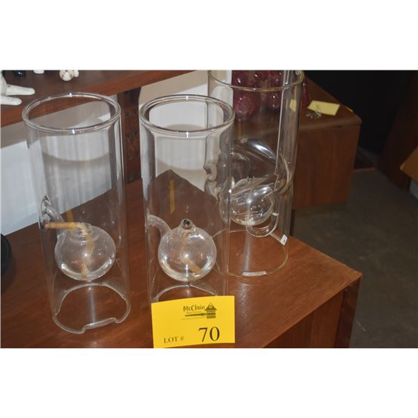 COLLECTION OF OIL LAMPS (3 PCS)