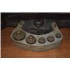 Image 3 : ANTIQUE CAST IRON DOUBLE BEAM BALANCE SCALE