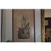 Image 3 : FRAMED GERMAN COLOR ETCHING PRINTS, ROTHENBURG OB DER TAUBER (2 PCS)