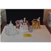Image 1 : COLLECTION OF ROYAL DOULTON PORCELAIN FIGURINES & FIGURAL TOOTHPICK HOLDER (5 PCS)