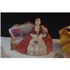 Image 2 : COLLECTION OF ROYAL DOULTON PORCELAIN FIGURINES & FIGURAL TOOTHPICK HOLDER (5 PCS)