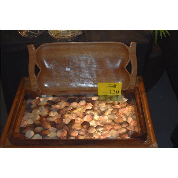 WOODEN TRAYS (2 PCS)