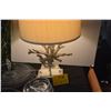 Image 1 : TABLE LAMP W/FAUX CORAL BRANCH W/SHADE
