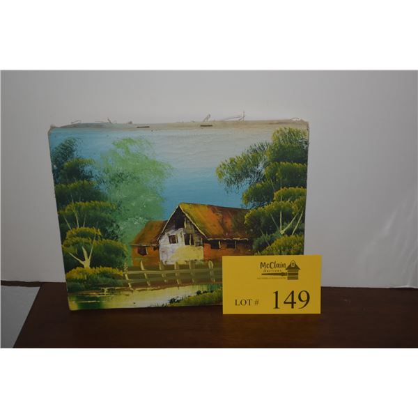 OIL PAINTING ON CANVAS; SIGNED C. PARK (10" X 7 3/4")