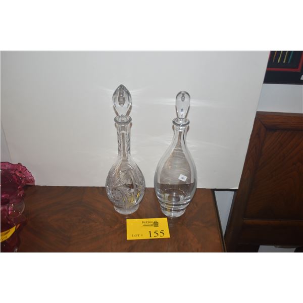CRYSTAL DECANTERS (2 PCS)